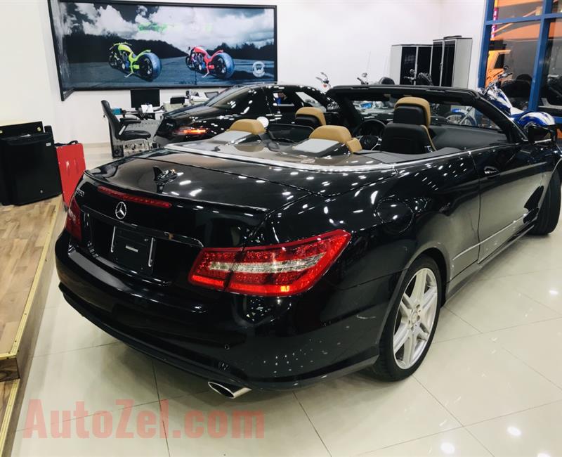 MERCEDES-BENZ E350 CONVERTIBLE, V6- 2013- BLACK- 40 000 KM- JAPANESE SPECS