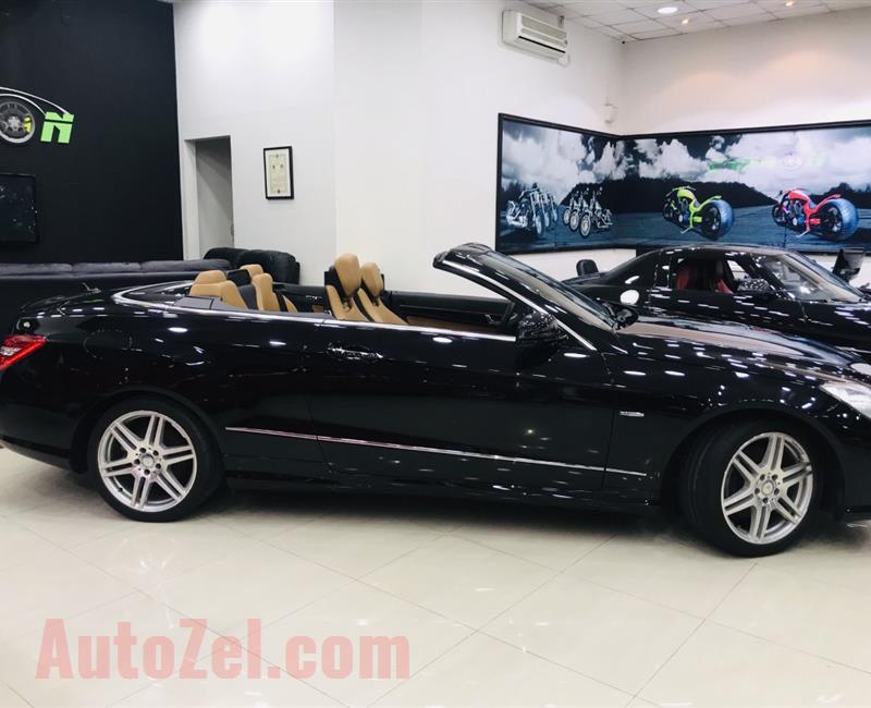 MERCEDES-BENZ E350 CONVERTIBLE, V6- 2013- BLACK- 40 000 KM- JAPANESE SPECS