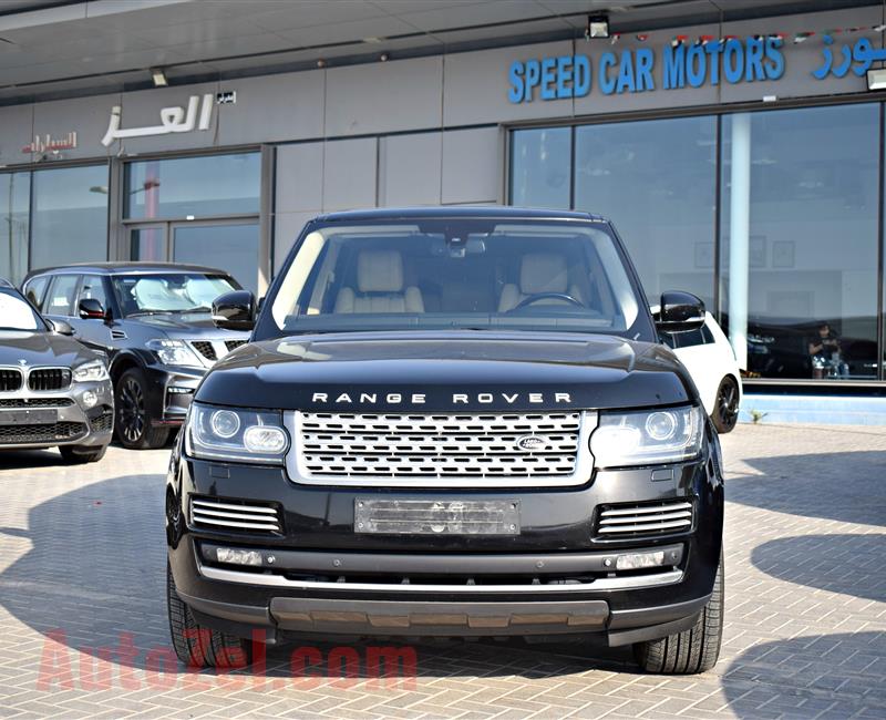 RANGE ROVER VOGUE SUPERCHARGED- 2013- BLACK- 145 000 KM- GCC