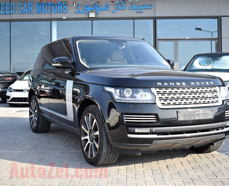 RANGE ROVER VOGUE SUPERCHARGED- 2013- BLACK- 145 000 KM- GCC