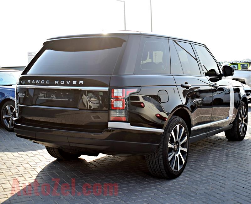 RANGE ROVER VOGUE SUPERCHARGED- 2013- BLACK- 145 000 KM- GCC