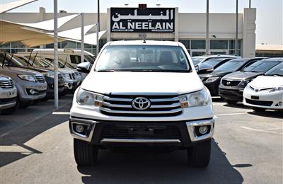 TOYOTA HILUX 4X4 GLX SR5, V4- 2016- WHITE- 106 000 KM- GCC