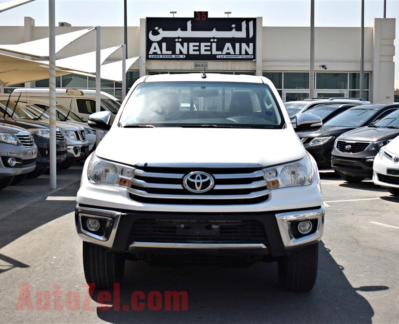 TOYOTA HILUX 4X4 GLX SR5, V4- 2016- WHITE- 106 000 KM- GCC