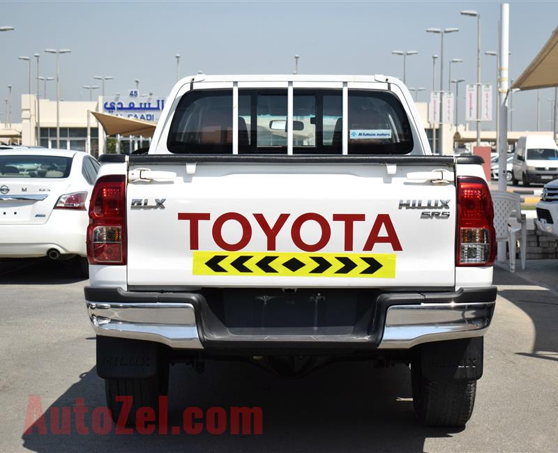 TOYOTA HILUX 4X4 GLX SR5, V4- 2016- WHITE- 106 000 KM- GCC