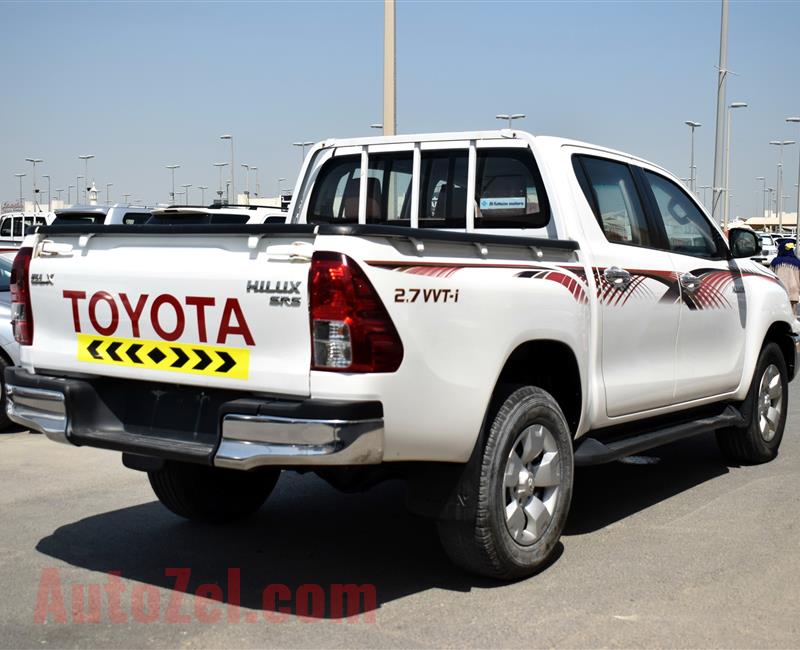 TOYOTA HILUX 4X4 GLX SR5, V4- 2016- WHITE- 106 000 KM- GCC