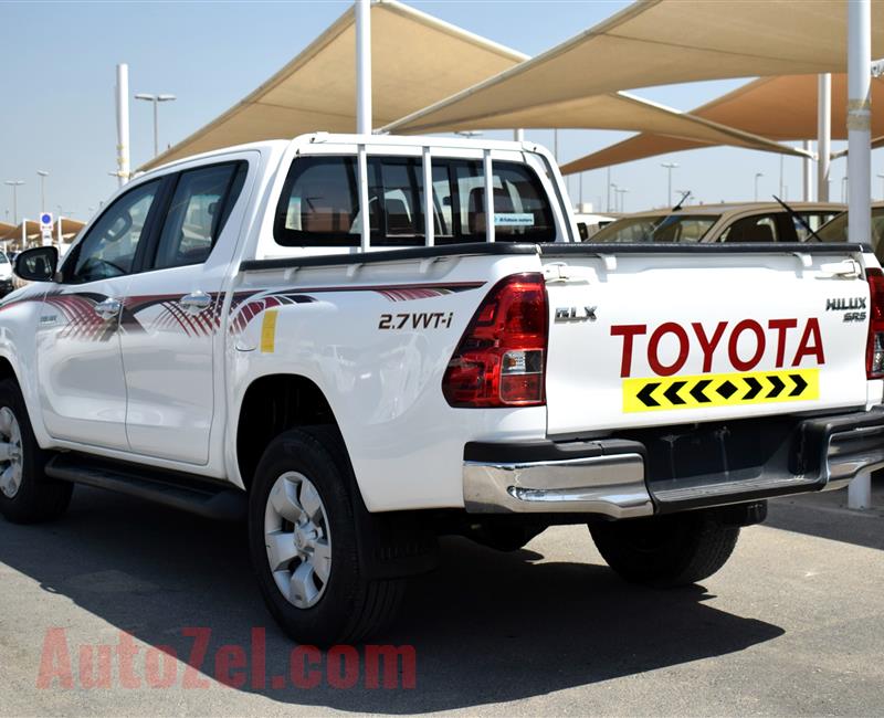 TOYOTA HILUX 4X4 GLX SR5, V4- 2016- WHITE- 106 000 KM- GCC