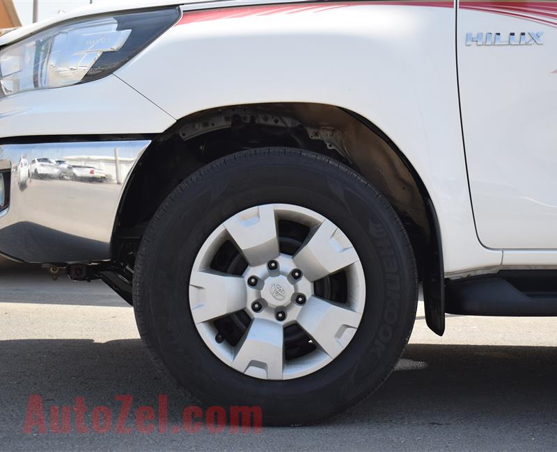 TOYOTA HILUX 4X4 GLX SR5, V4- 2016- WHITE- 106 000 KM- GCC