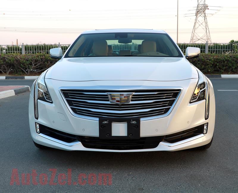 CADILLAC CT6- 2017- WHITE- 38 500 KM- GCC SPECS