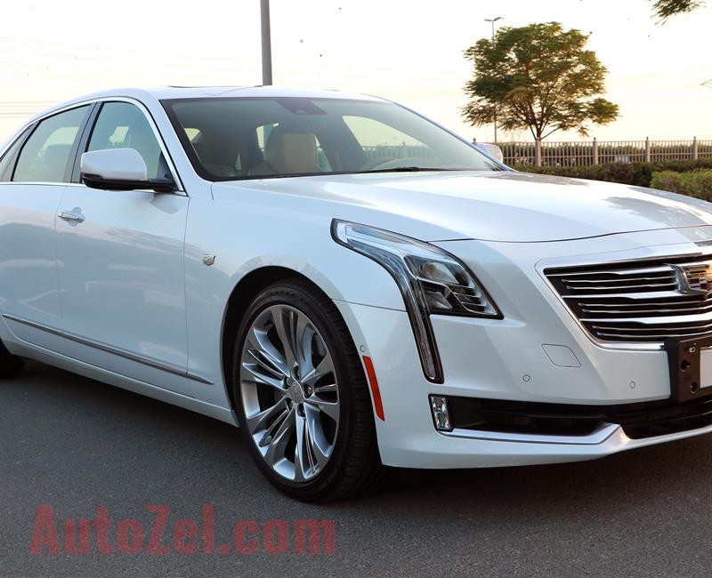 CADILLAC CT6- 2017- WHITE- 38 500 KM- GCC SPECS