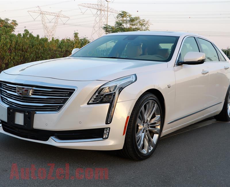 CADILLAC CT6- 2017- WHITE- 38 500 KM- GCC SPECS