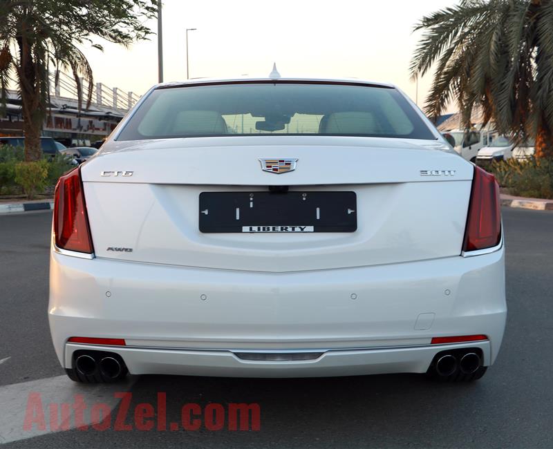 CADILLAC CT6- 2017- WHITE- 38 500 KM- GCC SPECS