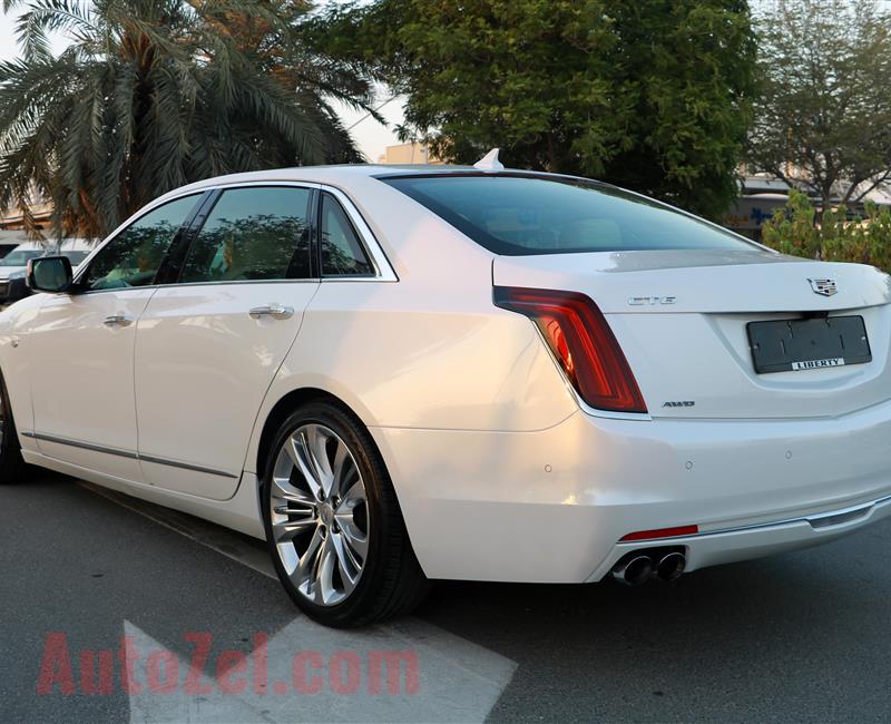 CADILLAC CT6- 2017- WHITE- 38 500 KM- GCC SPECS