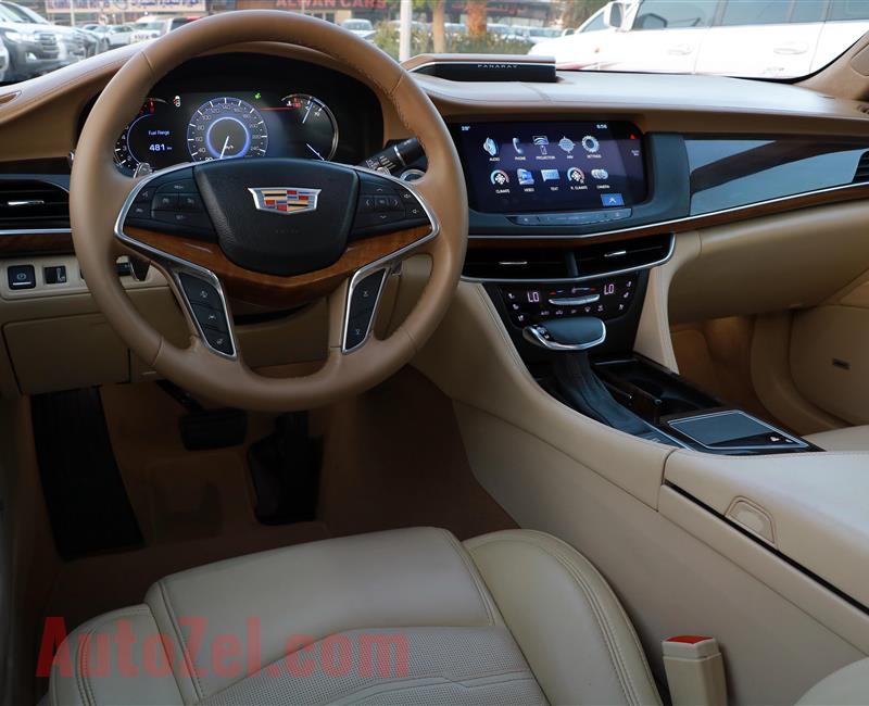 CADILLAC CT6- 2017- WHITE- 38 500 KM- GCC SPECS