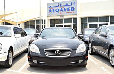 LEXUS SC430, V6- 2007- BLACK- 103 000 KM- AMERICAN SPECS