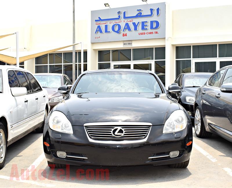 LEXUS SC430, V6- 2007- BLACK- 103 000 KM- AMERICAN SPECS