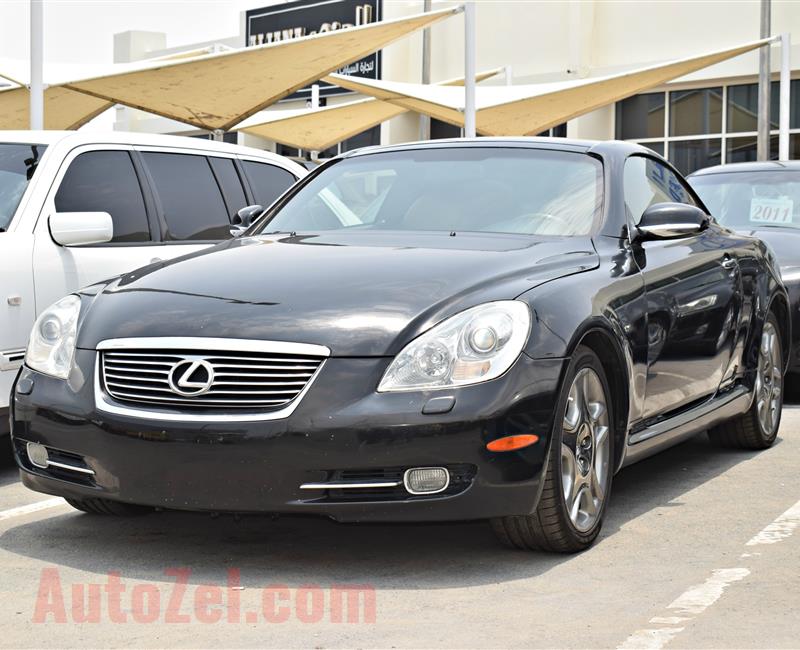 LEXUS SC430, V6- 2007- BLACK- 103 000 KM- AMERICAN SPECS