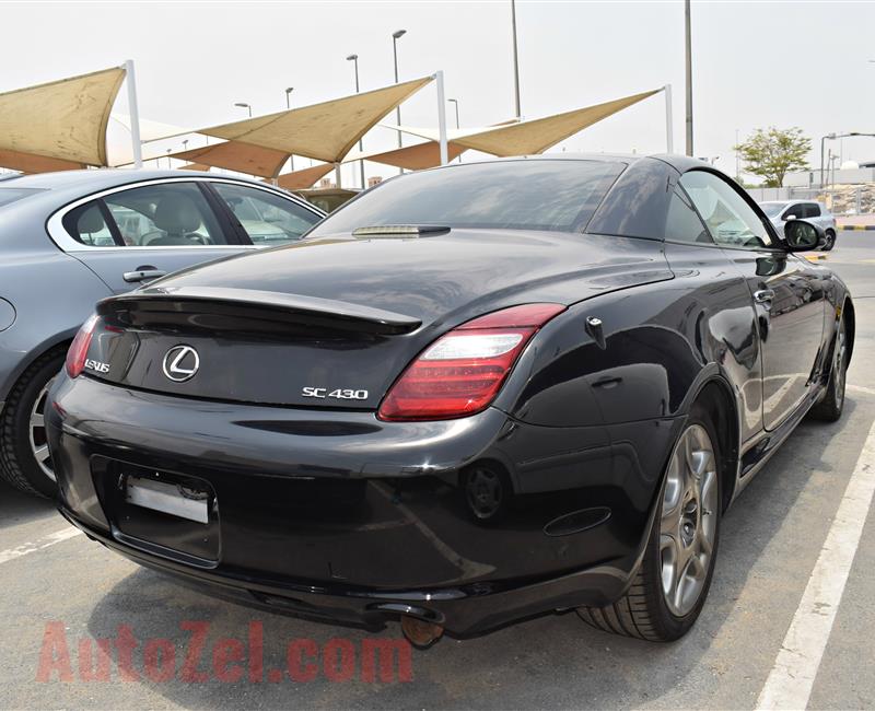 LEXUS SC430, V6- 2007- BLACK- 103 000 KM- AMERICAN SPECS