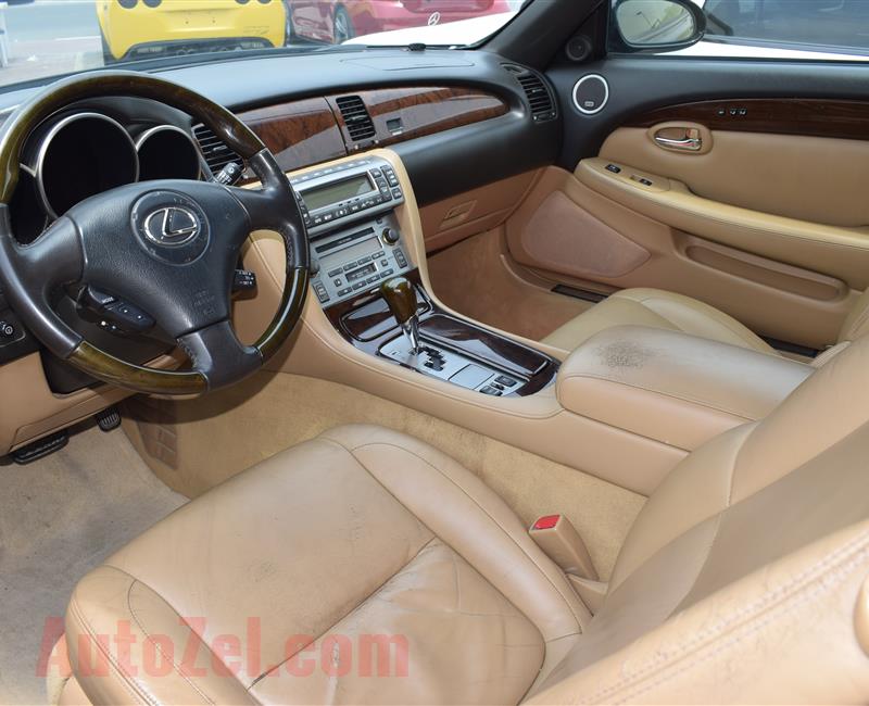 LEXUS SC430, V6- 2007- BLACK- 103 000 KM- AMERICAN SPECS