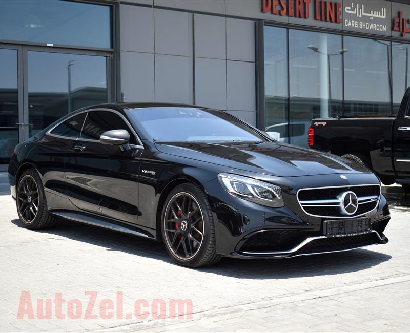 MERCEDES-BENZ S63 COUPE- 2016- BLACK- 74 000 KM- GCC SPECS