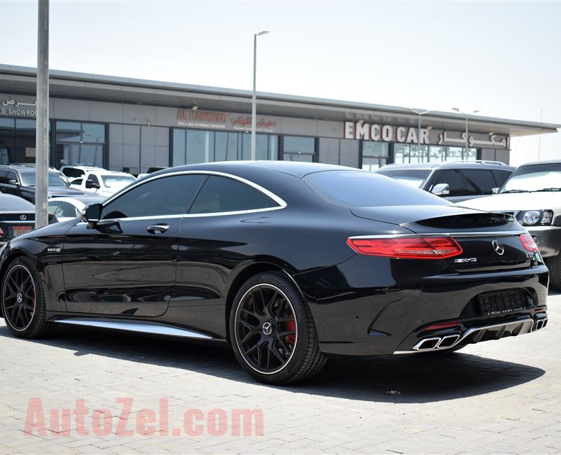 MERCEDES-BENZ S63 COUPE- 2016- BLACK- 74 000 KM- GCC SPECS