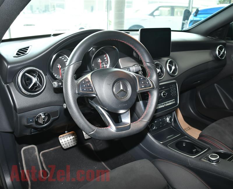 MERCEDES-BENZ CLA250- 2018- BLACK- 21 000 KM- GCC SPECS