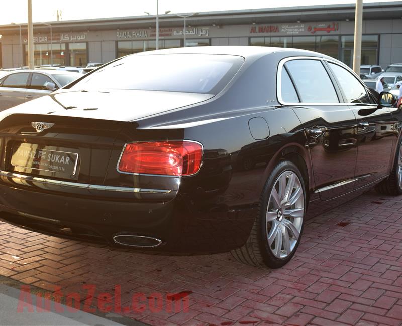 BENTLEY CONTINENTAL FLYING SPUR, V12- 2014- BROWN- 50 000 KM- GCC