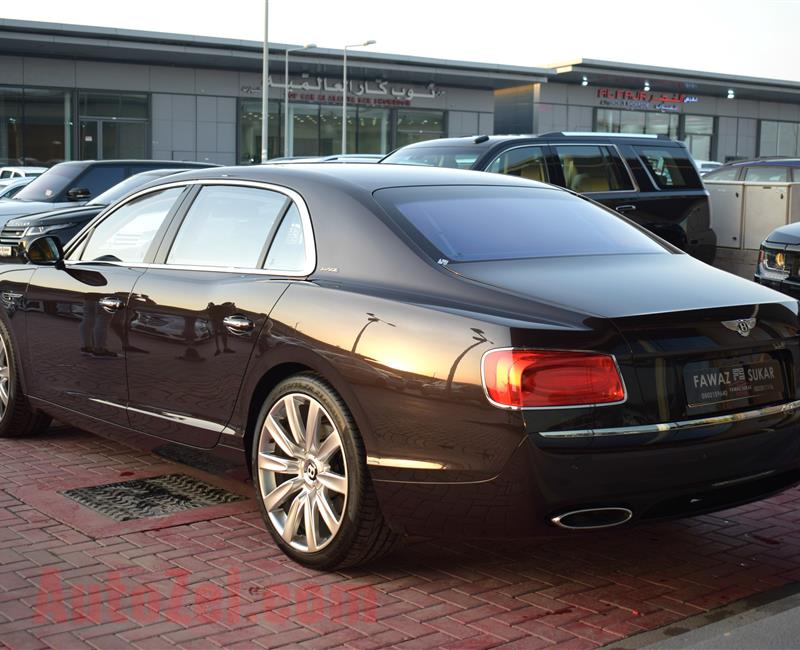 BENTLEY CONTINENTAL FLYING SPUR, V12- 2014- BROWN- 50 000 KM- GCC