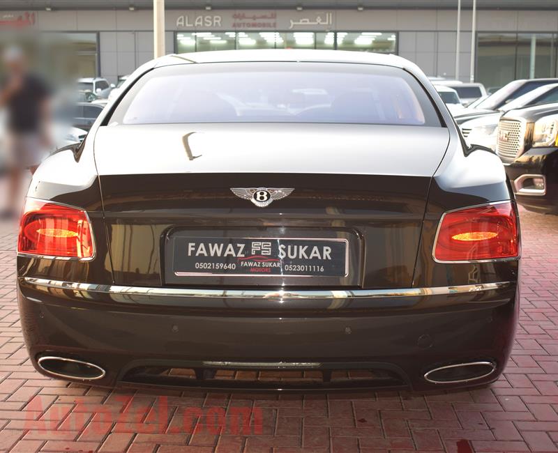 BENTLEY CONTINENTAL FLYING SPUR, V12- 2014- BROWN- 50 000 KM- GCC