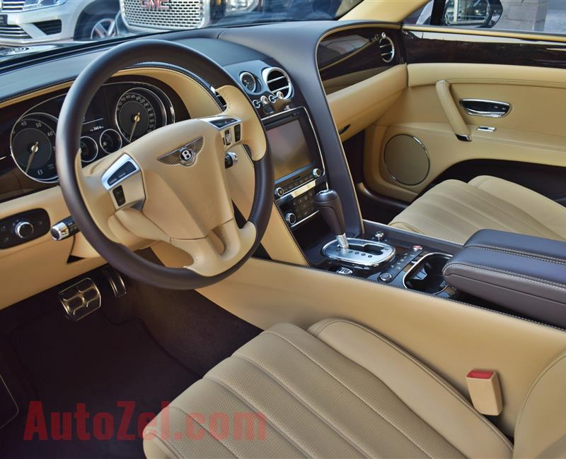 BENTLEY CONTINENTAL FLYING SPUR, V12- 2014- BROWN- 50 000 KM- GCC