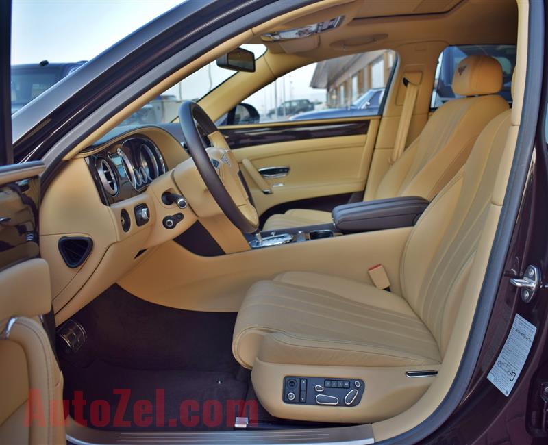 BENTLEY CONTINENTAL FLYING SPUR, V12- 2014- BROWN- 50 000 KM- GCC