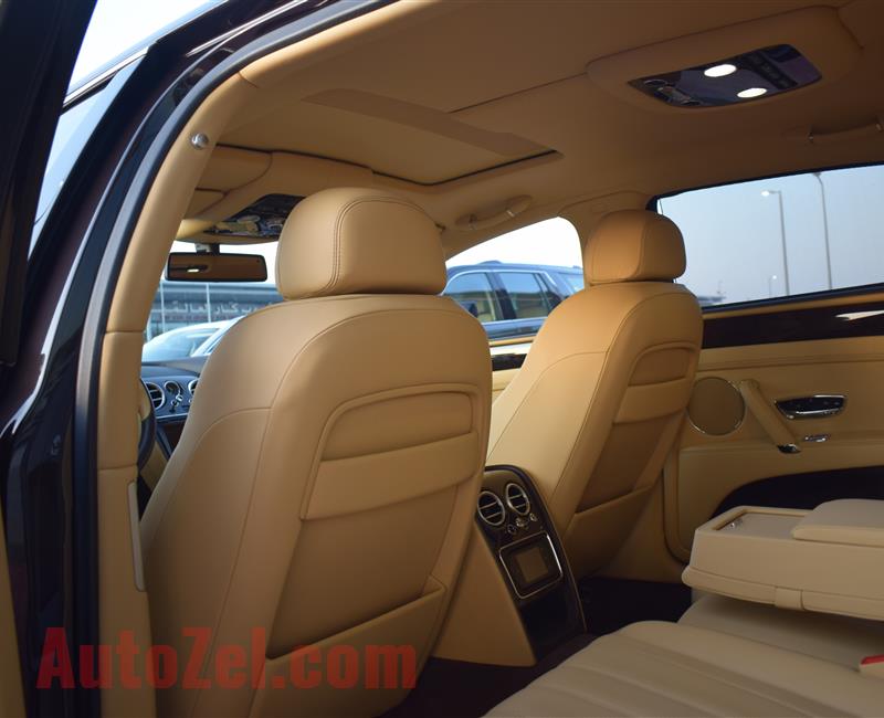 BENTLEY CONTINENTAL FLYING SPUR, V12- 2014- BROWN- 50 000 KM- GCC