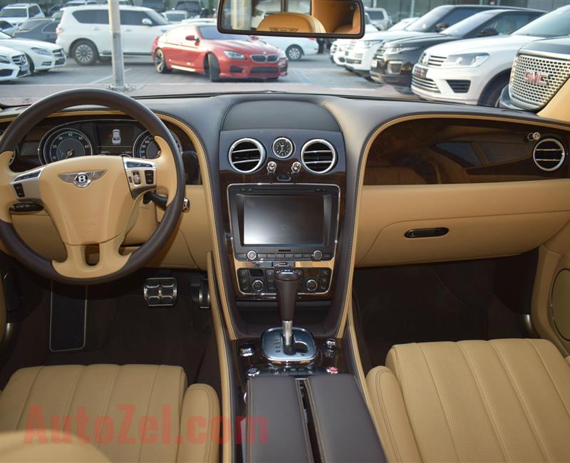 BENTLEY CONTINENTAL FLYING SPUR, V12- 2014- BROWN- 50 000 KM- GCC