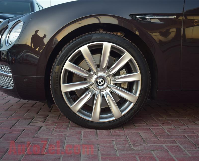 BENTLEY CONTINENTAL FLYING SPUR, V12- 2014- BROWN- 50 000 KM- GCC