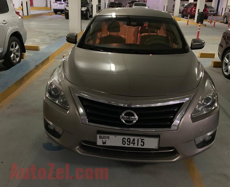 Nissan Altima SL(2013) Gold color New Shape Key Start , LED Screen,Bluetooth/ Cruise Control, Screen Reverse Camera Navigation many more