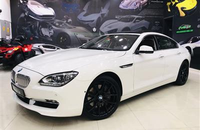 BMW 650i, V8- 2014- WHITE- 38 000 KM- GCC