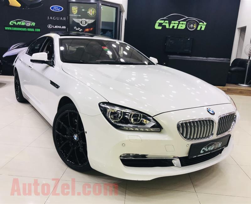 BMW 650i, V8- 2014- WHITE- 38 000 KM- GCC