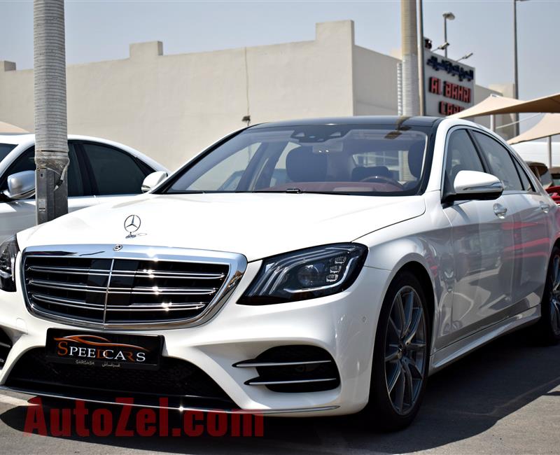 BRAND NEW MERCEDES-BENZ S560, V8- 2018- WHITE/BLACK/BROWN/SILVER- ZERO KM- GCC