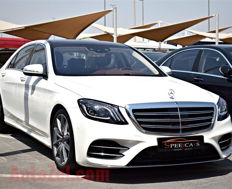 BRAND NEW MERCEDES-BENZ S560, V8- 2018- WHITE/BLACK/BROWN/SILVER- ZERO KM- GCC