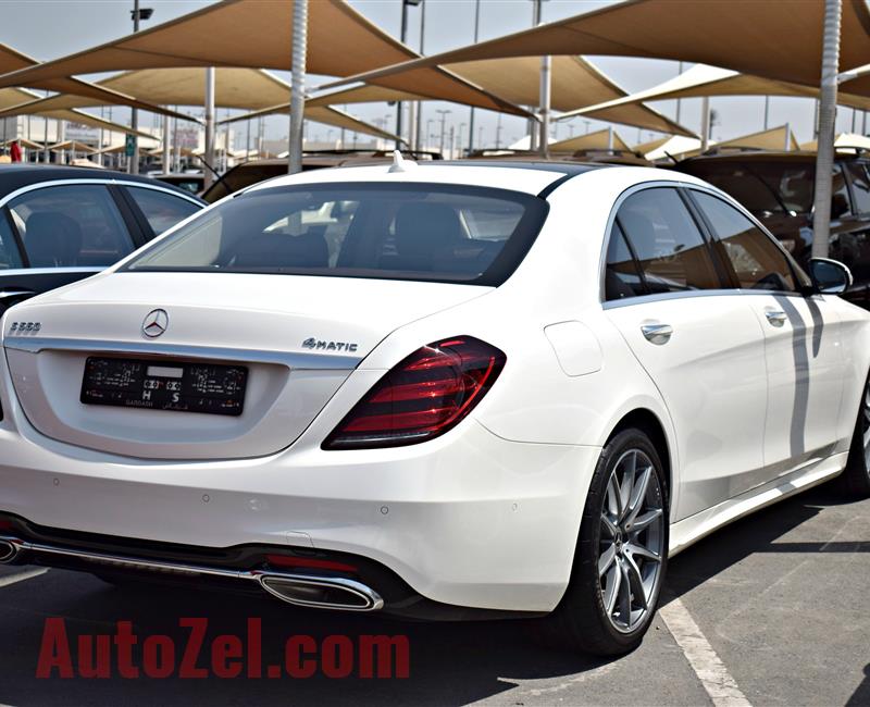 BRAND NEW MERCEDES-BENZ S560, V8- 2018- WHITE/BLACK/BROWN/SILVER- ZERO KM- GCC