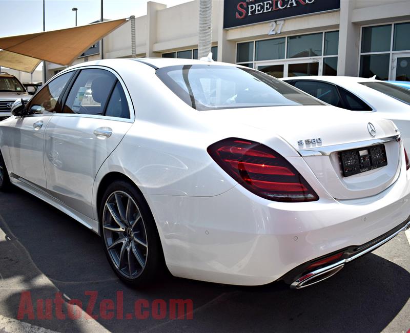 BRAND NEW MERCEDES-BENZ S560, V8- 2018- WHITE/BLACK/BROWN/SILVER- ZERO KM- GCC