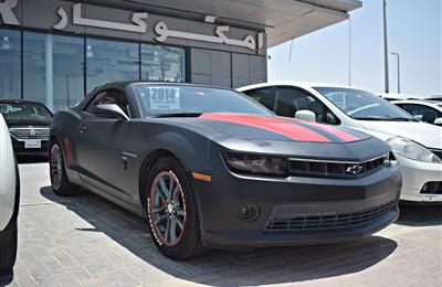 chevrolet camaro model 2014 - black - 70 000 km - v8 - gcc...