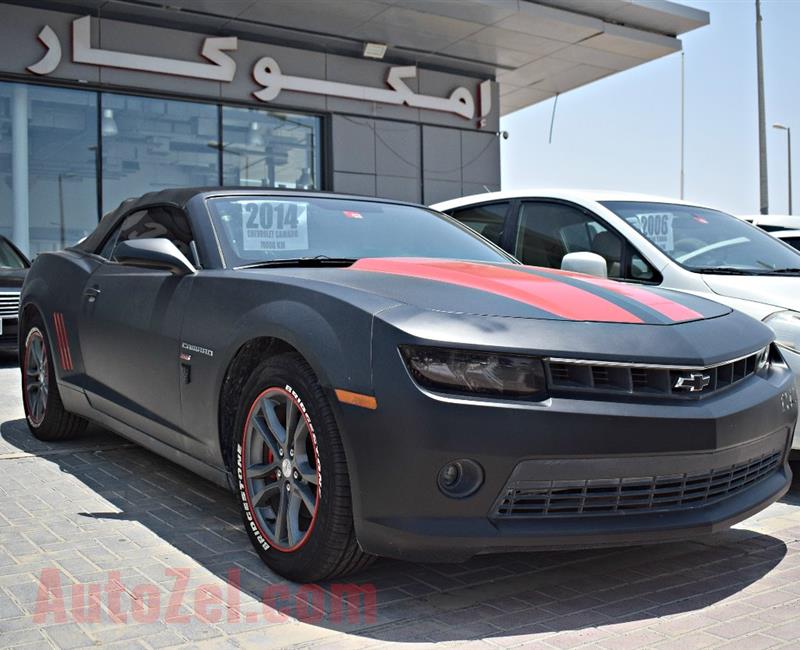 chevrolet camaro model 2014 - black - 70 000 km - v8 - gcc 