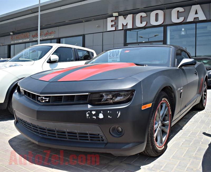 chevrolet camaro model 2014 - black - 70 000 km - v8 - gcc 