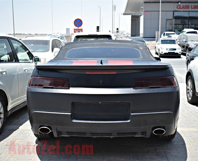 chevrolet camaro model 2014 - black - 70 000 km - v8 - gcc 