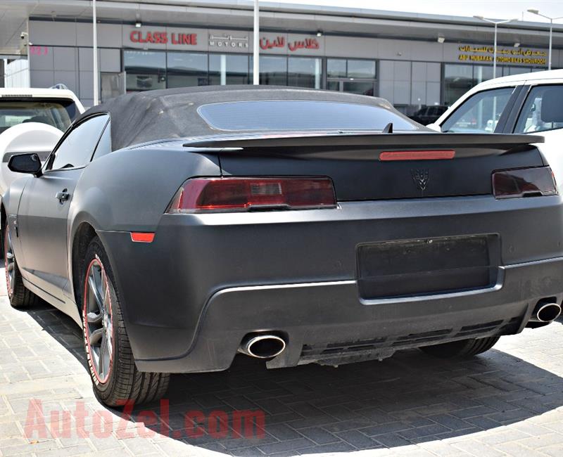 chevrolet camaro model 2014 - black - 70 000 km - v8 - gcc 