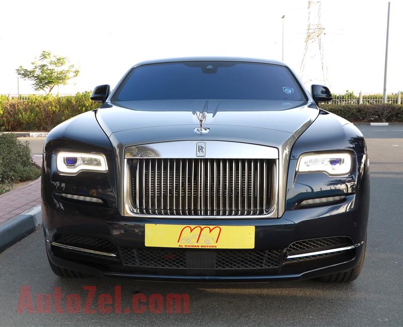 ROLLS ROYCE WRAITH- 2017- BLUE- 28 000 KM- GCC SPECS