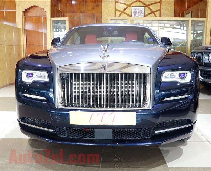 ROLLS ROYCE WRAITH- 2017- BLUE- 28 000 KM- GCC SPECS