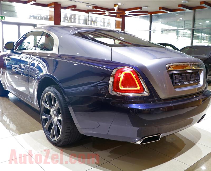 ROLLS ROYCE WRAITH- 2017- BLUE- 28 000 KM- GCC SPECS