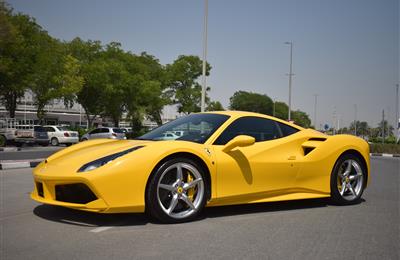 FERRARI GTB- 2016- YELLOW- 6 000 KM- GCC SPECS