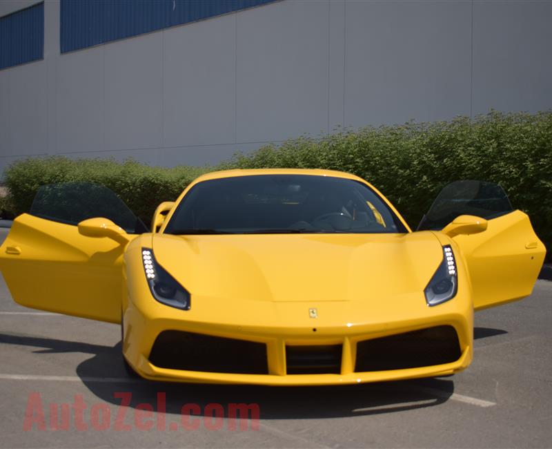 FERRARI GTB- 2016- YELLOW- 6 000 KM- GCC SPECS